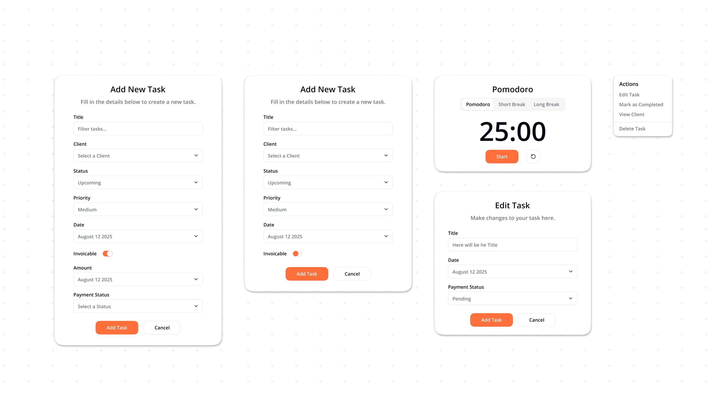 component of case study client management system