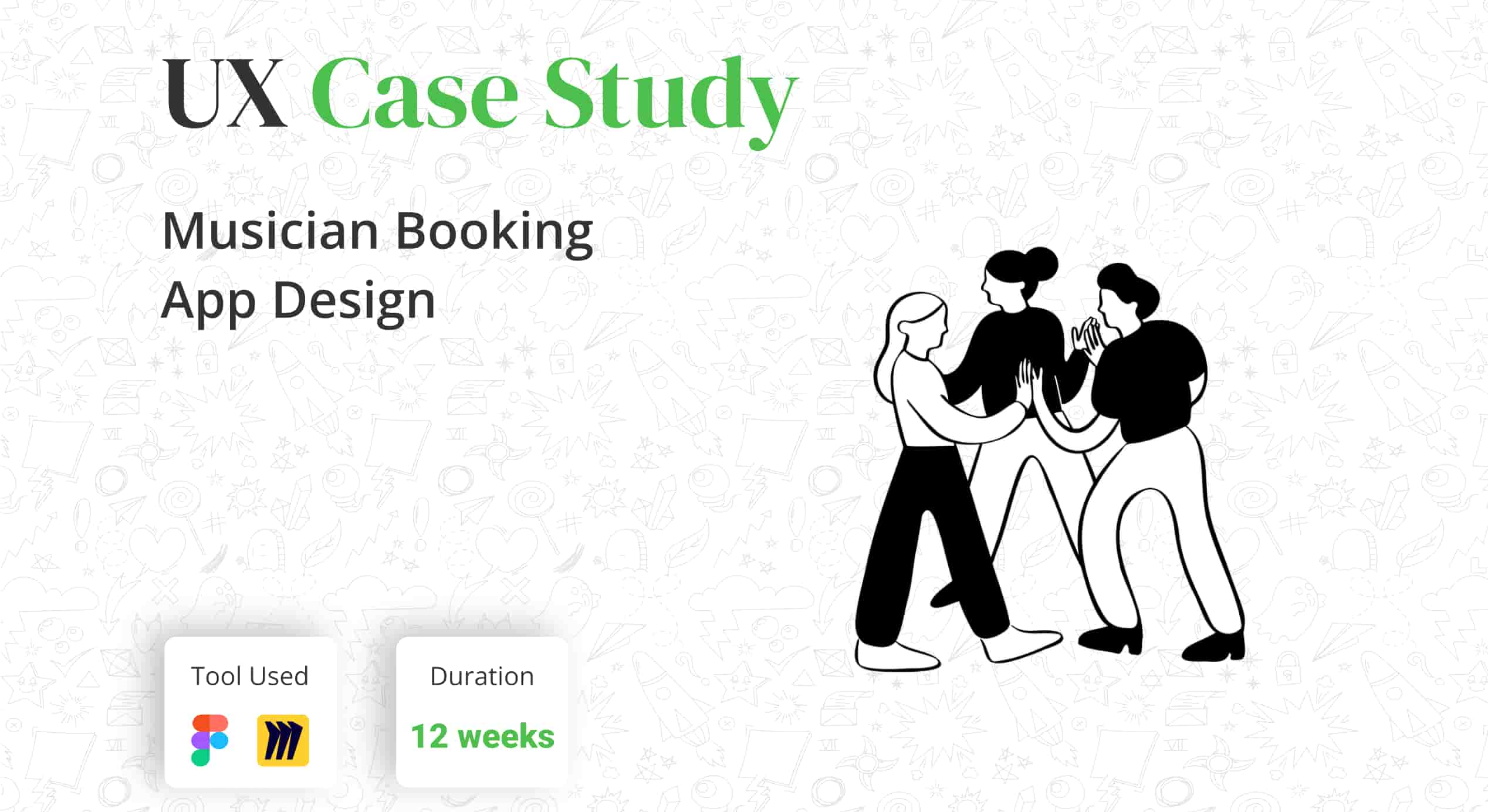 Cover of Case study mobile UI design with a clean login screen, branding, and smooth input fields.